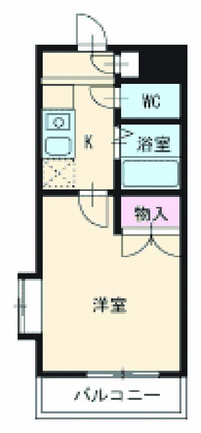 ロッキー星宮 B棟の間取り
