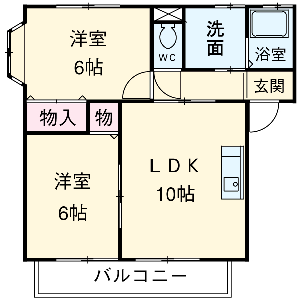 コンフォート西河原の間取り
