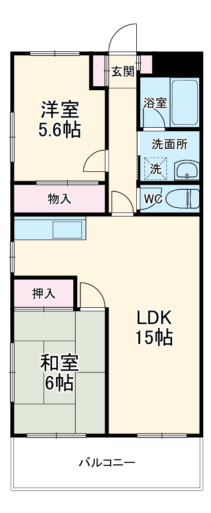 ジュネスマミ2号館の間取り