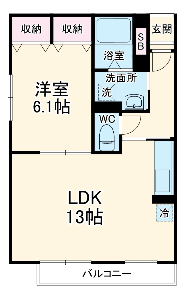コンフォート宮本の間取り
