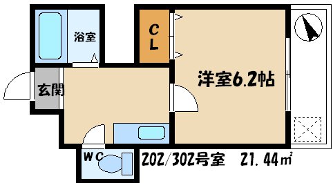 ニューハイツ桜Ⅳの間取り