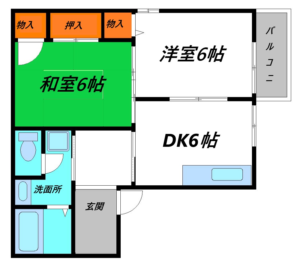 八雲ハイツの間取り