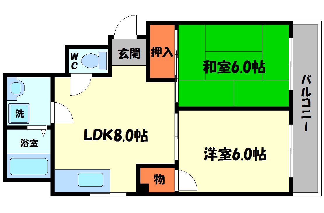 パークサイドHIROの間取り
