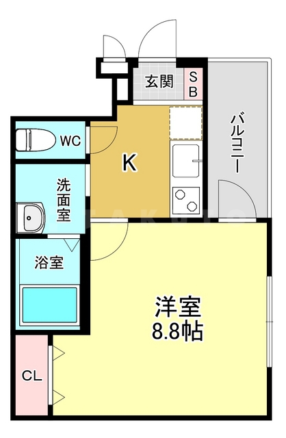 フジパレス城東中央の間取り