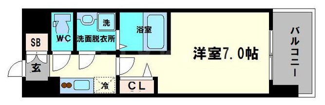 レジュールアッシュ桜宮リバーコートの間取り