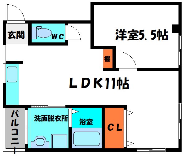 田原マンションの間取り
