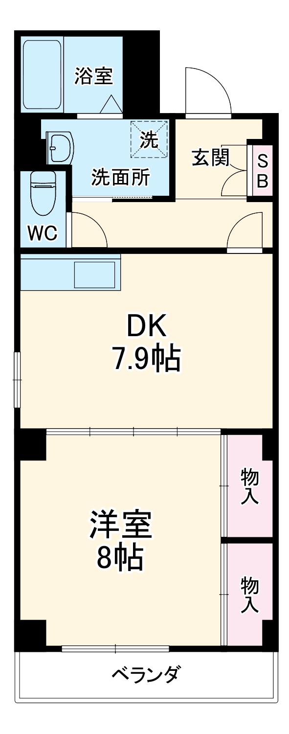 ブランミュールKTの間取り
