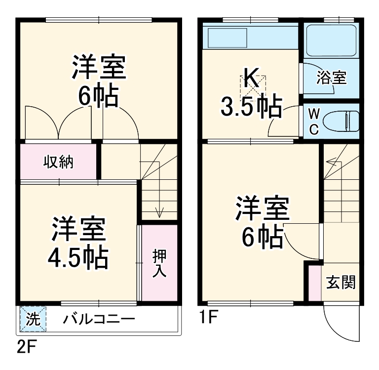 サンシティ井上Bの間取り