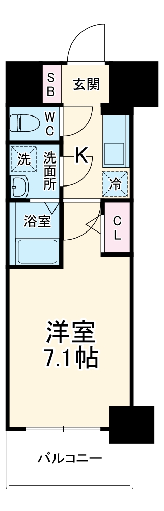 エスリード京橋グランテラスの間取り