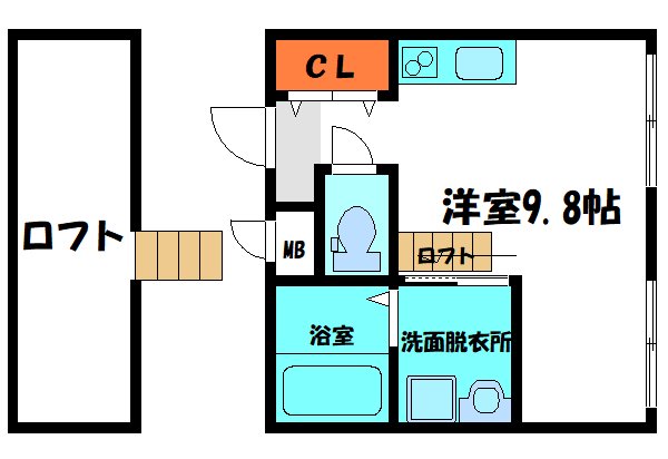 梅園町テラスハウスの間取り