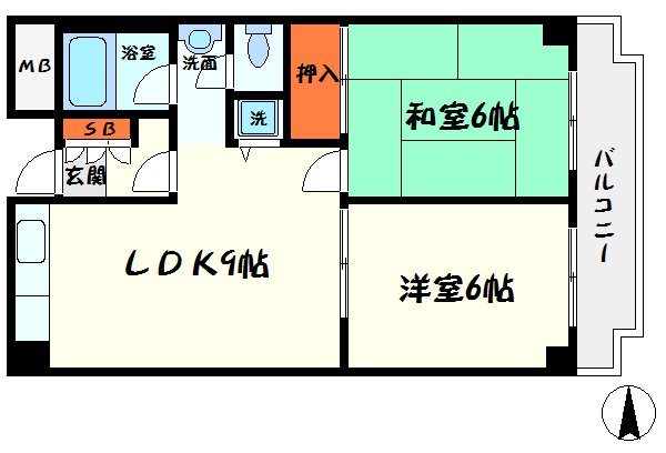 ツインコートヒラタの間取り