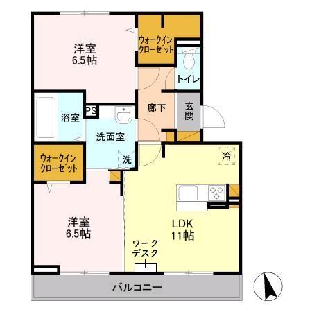 バリスサイト Bの間取り