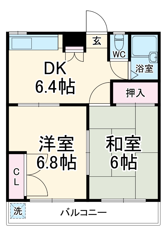 カワグチマンションの間取り