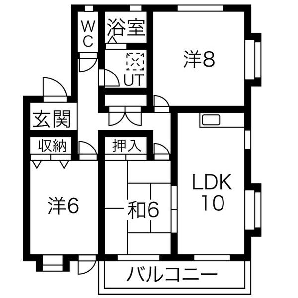 タウンハウス郷の間取り