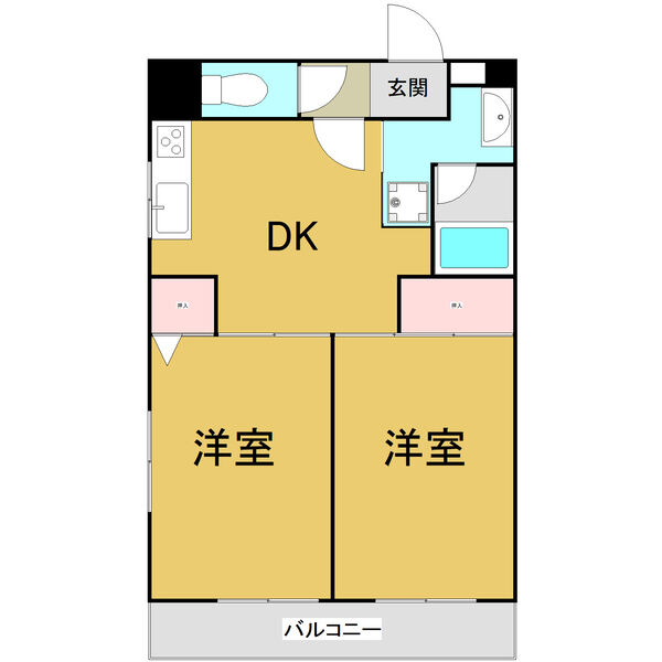 第５梅野ビルの間取り