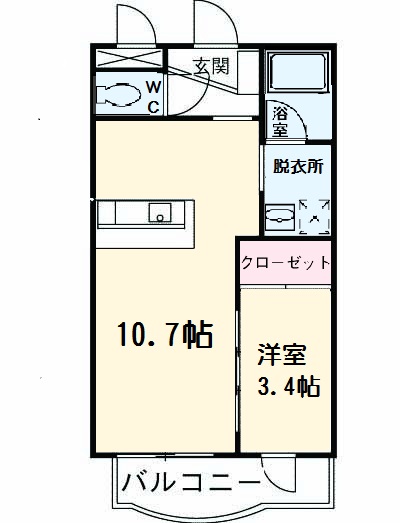 サニーヒルズ魚町の間取り