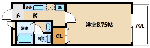 メゾンドボヌールAの間取り