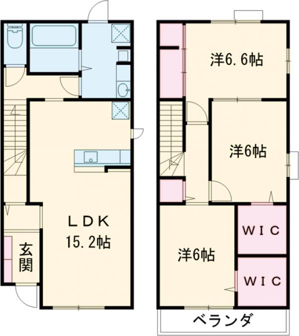 プルミエール桂Ⅲの間取り