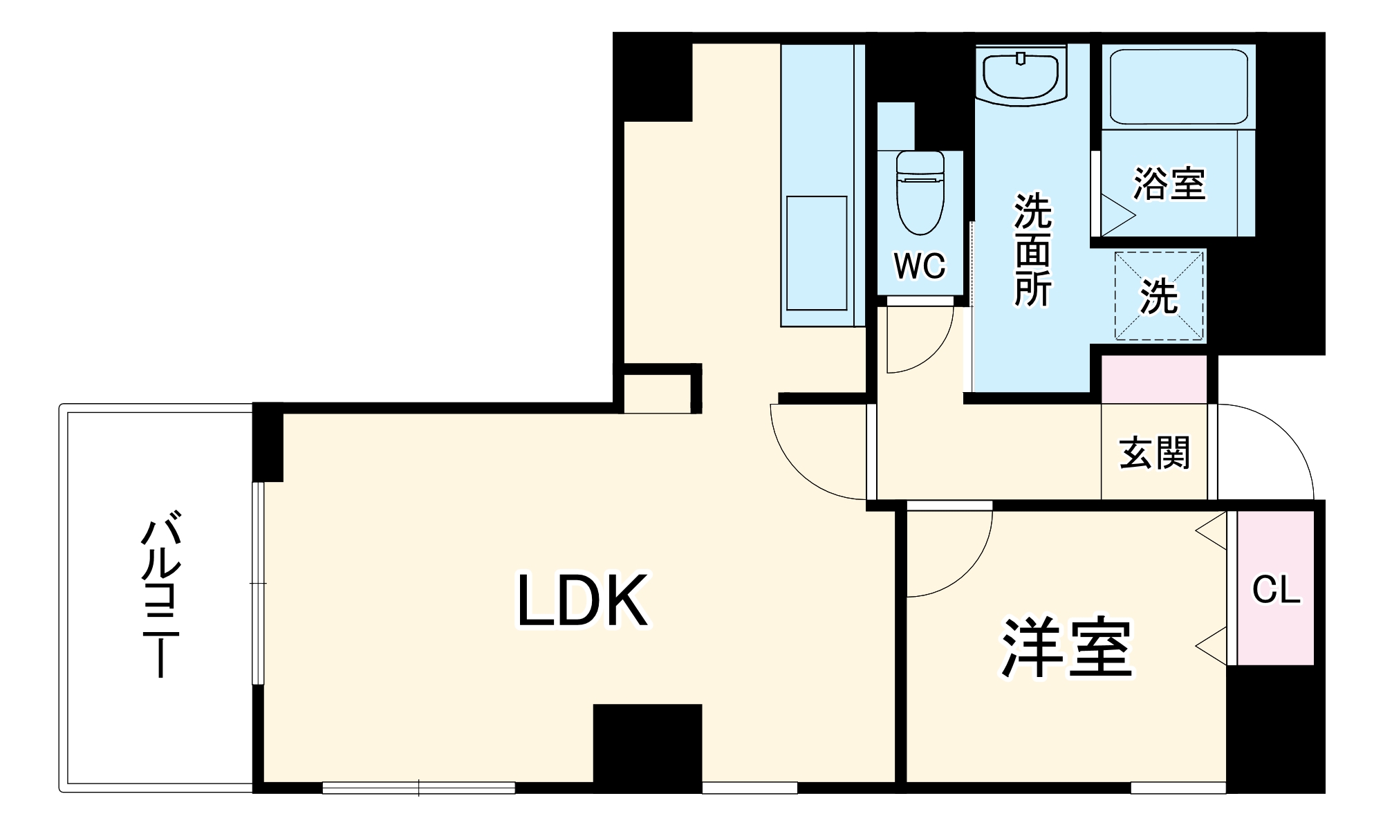 パインフィールド七条の間取り