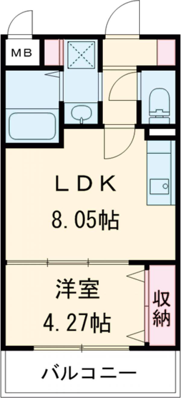 リバーサイド桂壱番館の間取り