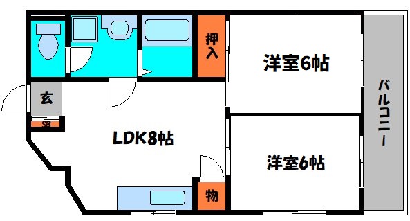 マンションアフルエンスの間取り