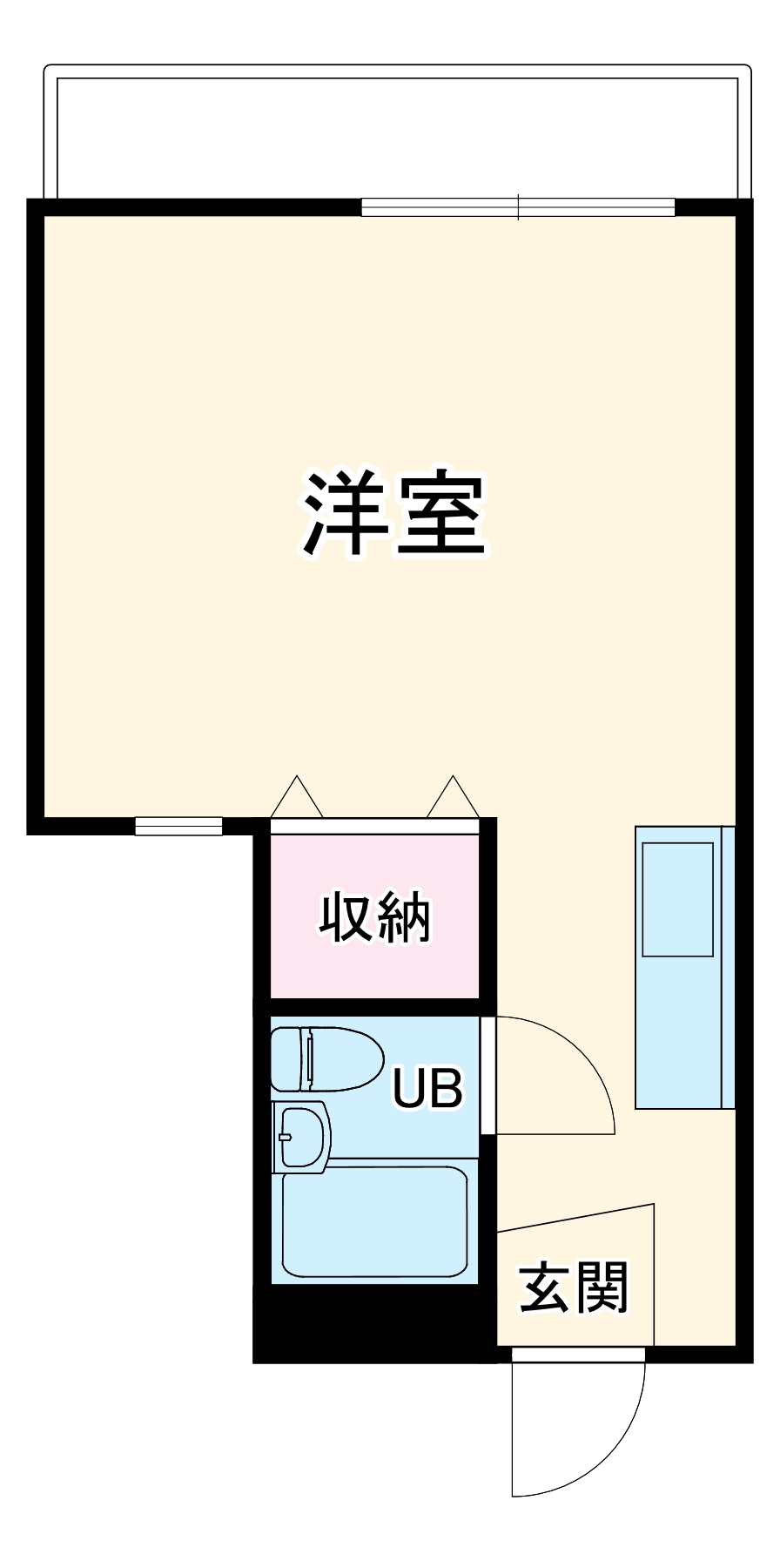 エクセル貴多川第3Aの間取り