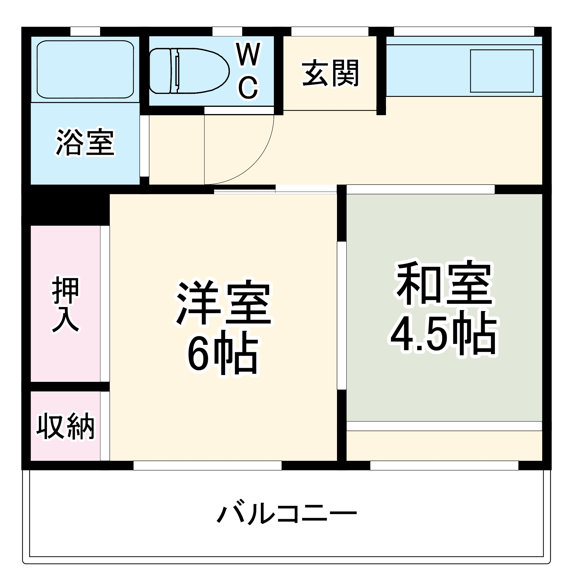 シティハイムヒノキの間取り