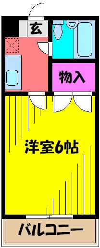 エクセル貴多川第3Aの間取り