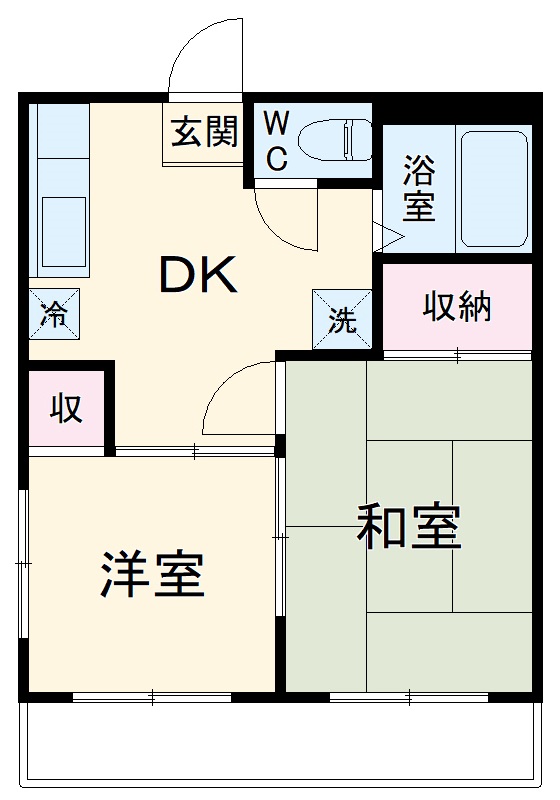 エクセル貴多川第3Aの間取り