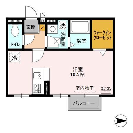 モナリエ古ヶ崎Ⅱの間取り