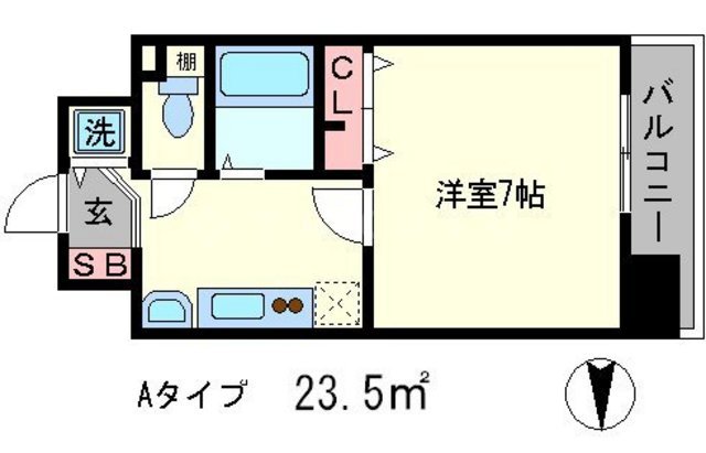 スワンズ京都五条大宮の間取り