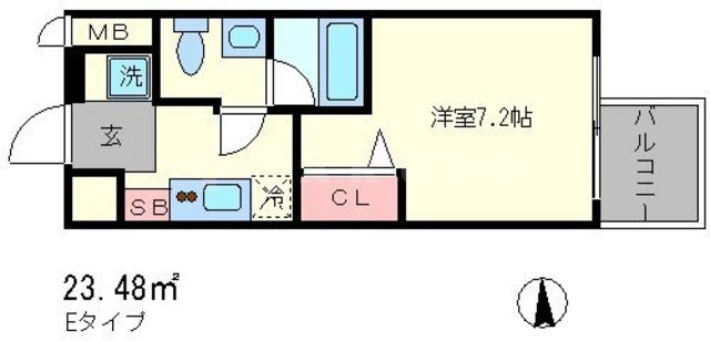 プレサンスNEO京都烏丸の間取り