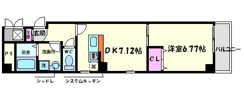 プレジィール大日の間取り