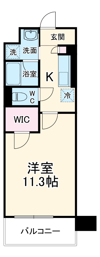 レジディア城北公園通の間取り