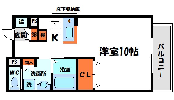 サンピカAの間取り