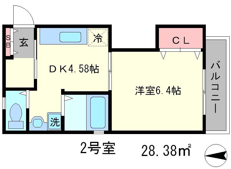 シーサーハウス壬生の間取り