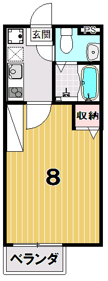 フラッティ上七軒の間取り