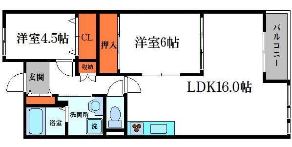 ラポート大日の間取り
