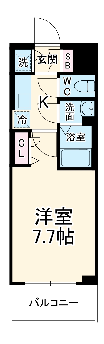 エスリード京都梅小路アヴェニテの間取り