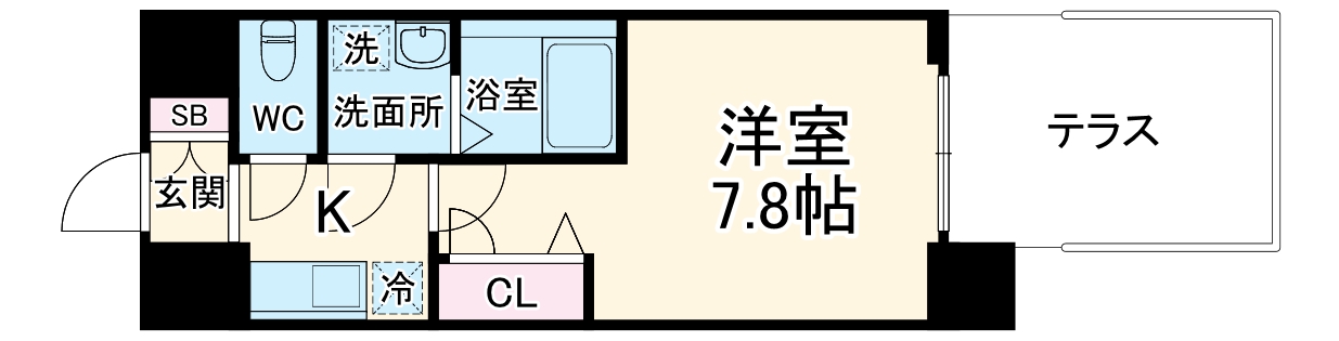 エスリード京都梅小路アヴェニテの間取り