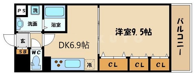 レジディア城北公園通の間取り