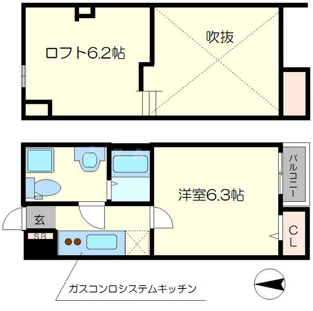 ウエストヴィレッジの間取り