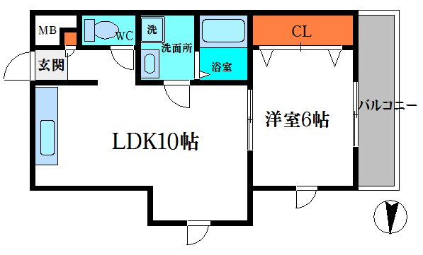 福住マンションの間取り