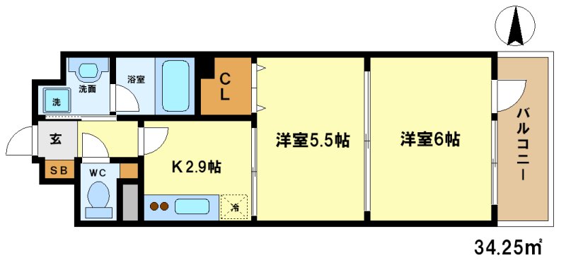 アリスタ四条西洞院の間取り
