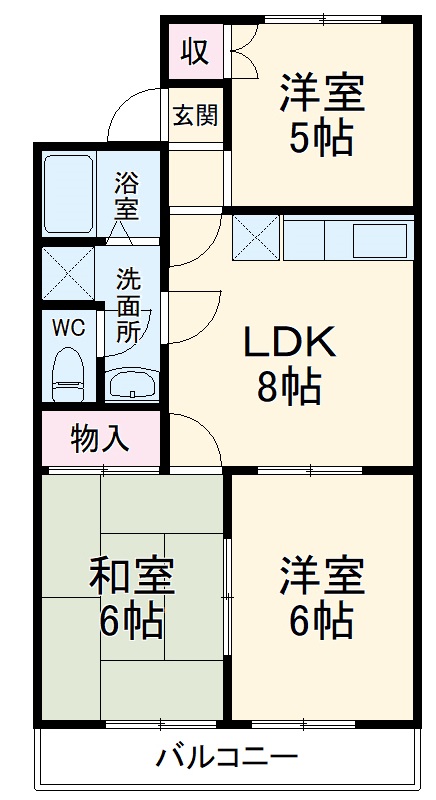 ジョイフル朝日の間取り