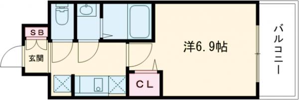 プレサンス京都二条京華の間取り