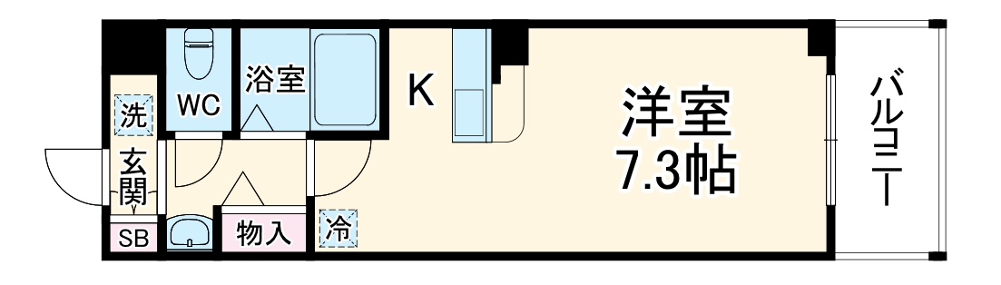エステムプラザ京都烏丸五条の間取り