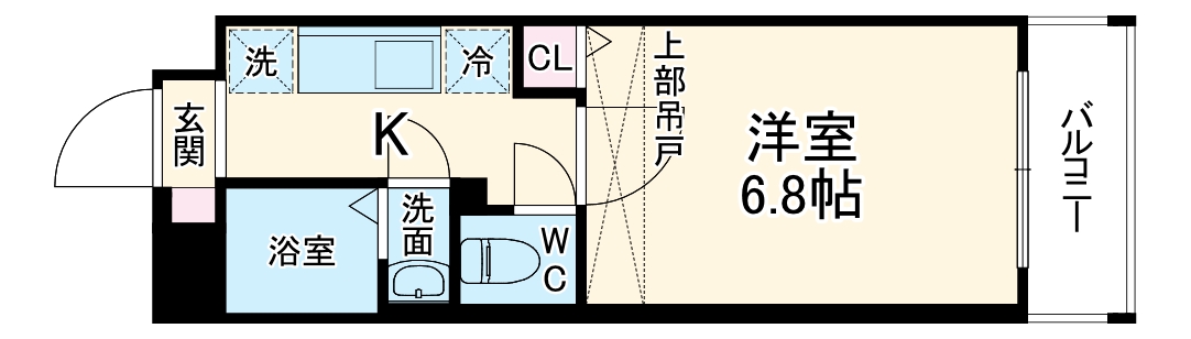 グリシーヌ京都西院の間取り