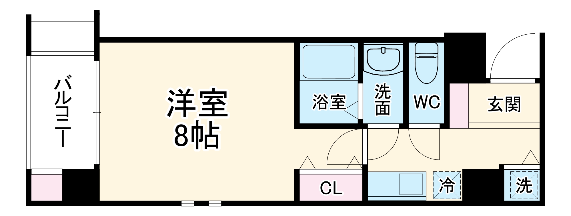 アスヴェル京都二条烏丸の間取り