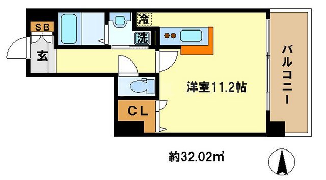 アスヴェル京都四条の間取り